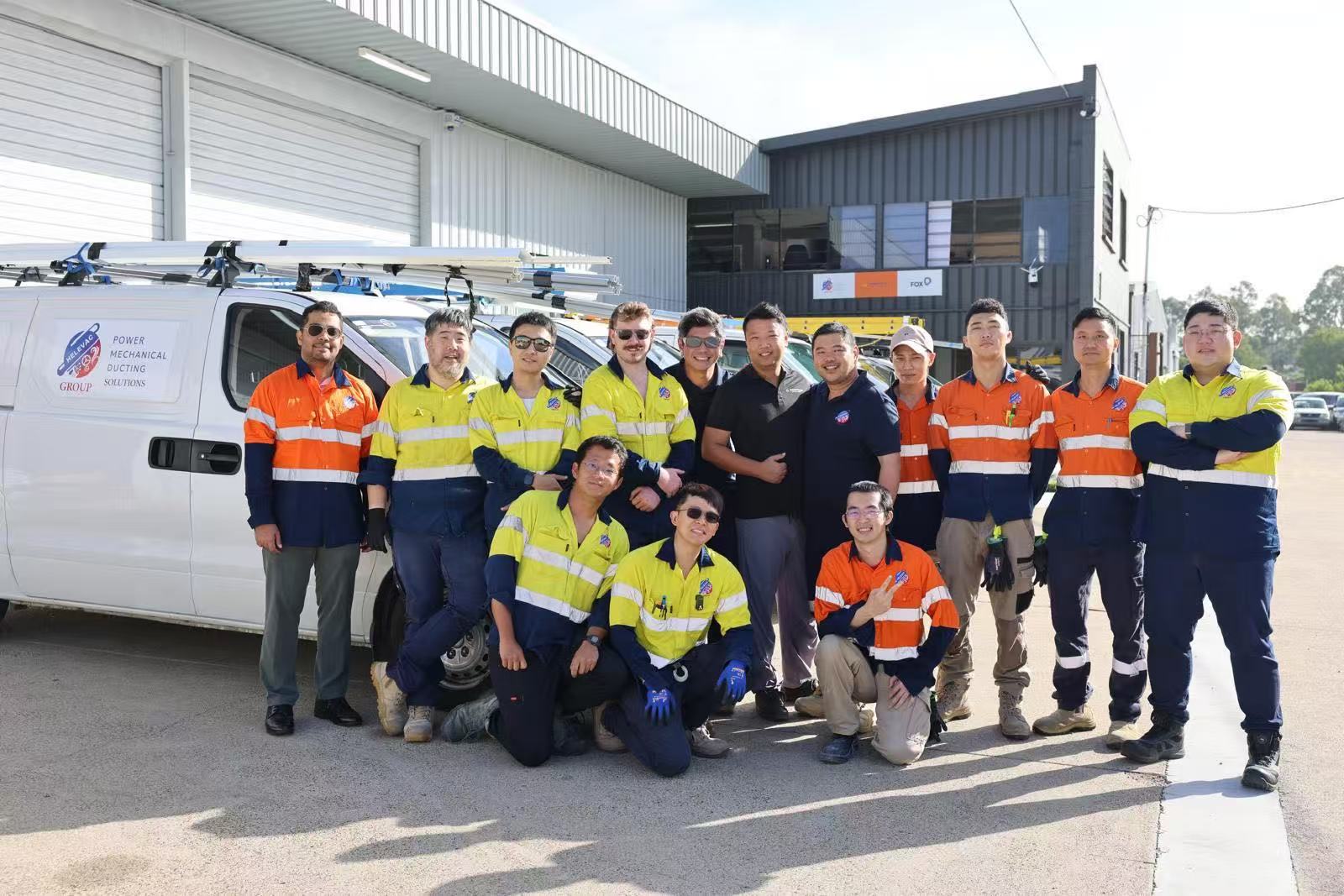 SUNNY Energy and HELEVAC installation partner team
